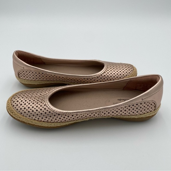 Clarks Ultimate Comfort Danelly Adira Espadrille Slip On Ballet Flats Size 6 - Picture 8 of 9